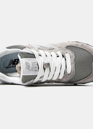 Кроссовки new balance 574 light grey серые женские / мужские6 фото