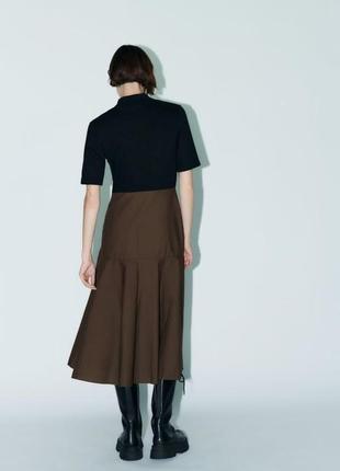 Комбіноване плаття міді від zara, розмір s*5 фото