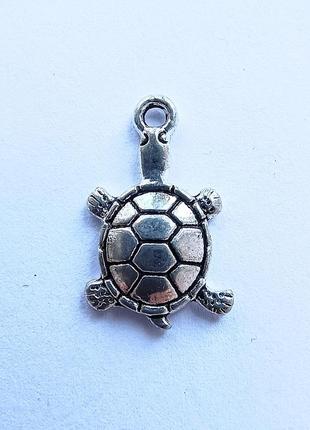 Підвіска finding кулон черепаха античне срібло 19 мм x 12 мм