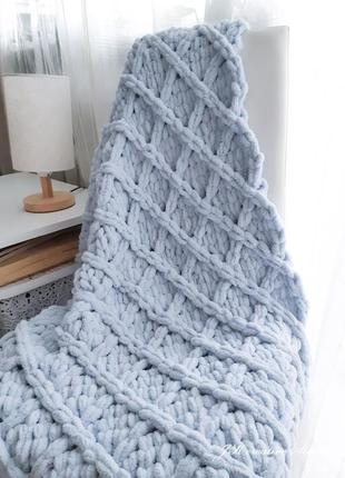 Плед handmade з плюшевою пряжі