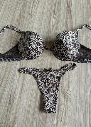 Комплект нижнего белья леопард