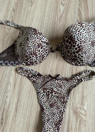 Комплект нижнего белья леопард4 фото