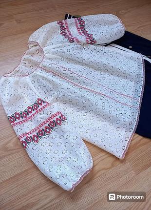 Вышиванка вышитая блуза блузка в национальном украинском стиле