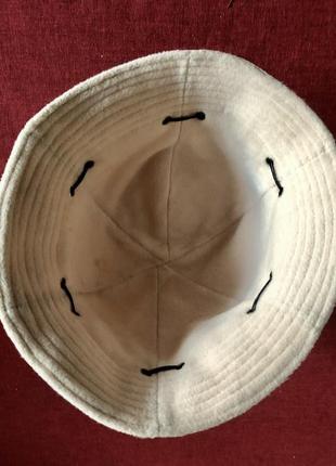 Молочная шляпа панама на флисе 56-59 см от их8 фото