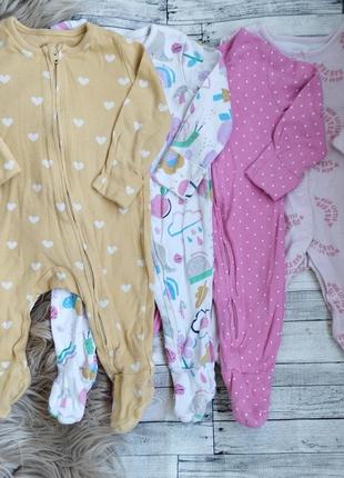 Чоловічки сліпи на дівчинку 0-3 місяці/фірмові чоловічки 0-3 міс./чоловічки для новонародженої2 фото