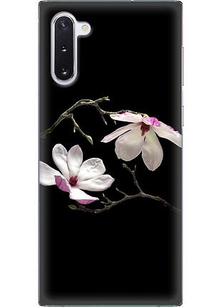 Чехол силиконовый с картинкой на samsung galaxy note 10 (n970) (цветок, монголия)