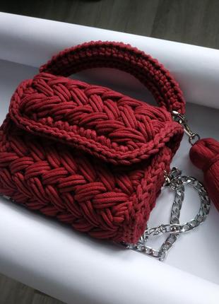 Сет (сумочка + мини авоська) ручной работы