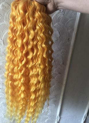 Афрокудри ariel, цвет yellow