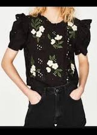 Топ блуза на зав'язках zara