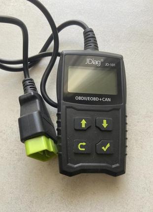 Jdiag jd-101 автосканер elm  obd для диагностики автомобиля
