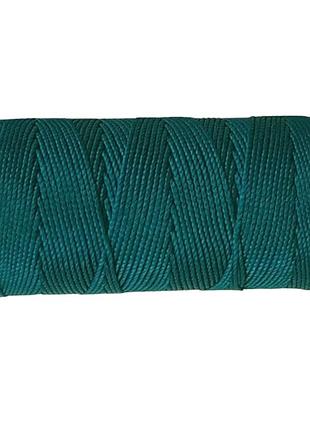 Пряжа нитка для в'язання капелюха, сумок, взуття ice silk крижаний шовк №30 колір бірюзовий товщина 1,5 мм 100 гр