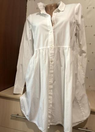Плаття сорочка з довгим рукавом