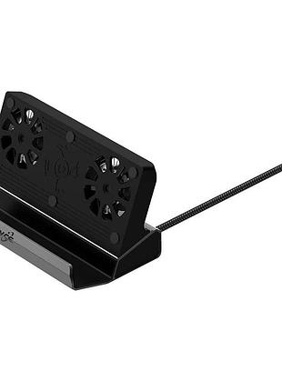 Зарядная станция yce 10 в 1 hdmi lan 100w 4k/60 гц для msi claw с охлаждением с подсветкой rgb + пленка