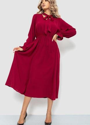 Ошатне плаття, колір бордовий, 204r601