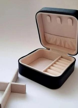 Шкатулка-органайзер для украшений, кожаная