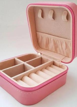 Шкатулка-органайзер для украшений, кожаная