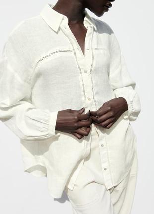 Блуза з льону zara