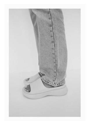 Шлепки шлепанцы zara шлепанцы бежевые резиновые резиновые бежевые2 фото