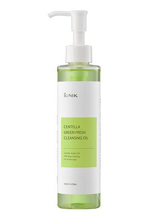 Гідрофільна олія із центеллою iunik - centella green fresh cleansing oil - 200ml