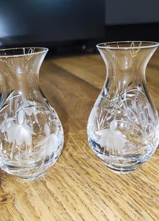 Stuart crystal хрустальные вазочки2 фото