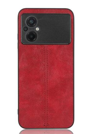 Чохол для смартфона cosmis leather case for poco m5/m5 5g red