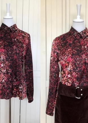 Дизайнерская блуза шелк strenesse blue silk