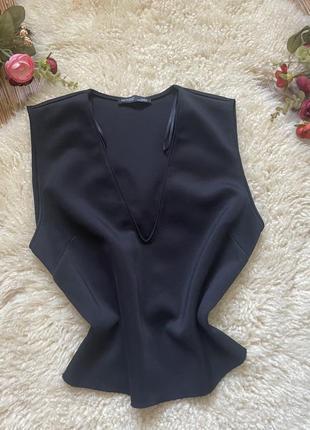 Базова майка zara black топ от зара сорный