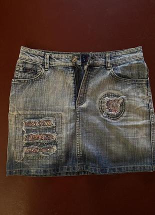Джинсовая юбка размер м