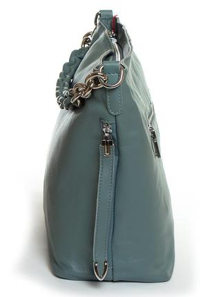 Сумка через плече жіноча alex rai сумка через плече хакі сумка жіноча зі шкіри класична сумка велика4 фото