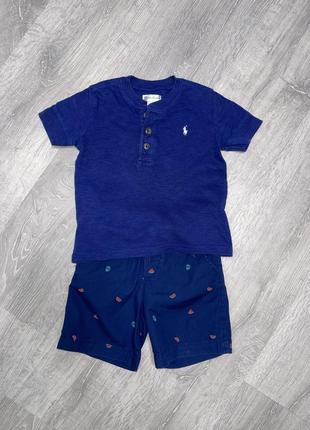 Шорты gap и футболка ralph lauren, 2-3года