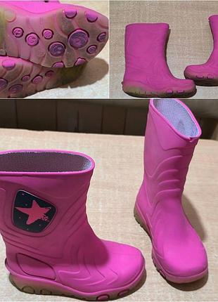 Резиновые сапоги праздниковятся при хотьбе 26-27 размер 17 см резиновое сапоги