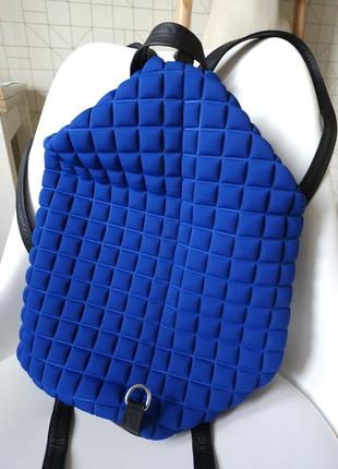 Стильний жіночий рюкзак bprime оригінал, рюкзак з тисненням, яскравий синій рюкзак італія3 фото