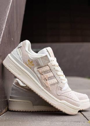 Жіночі кросівки adidas forum 84 low light pink beige off-white 36-40