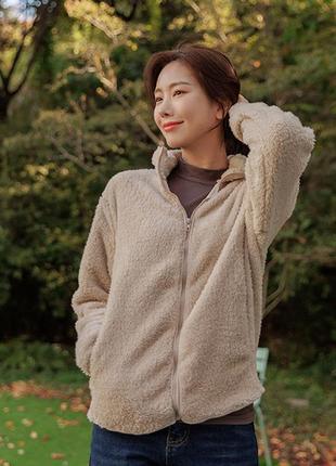 Кофта зепка тедди плюшевая uniqlo