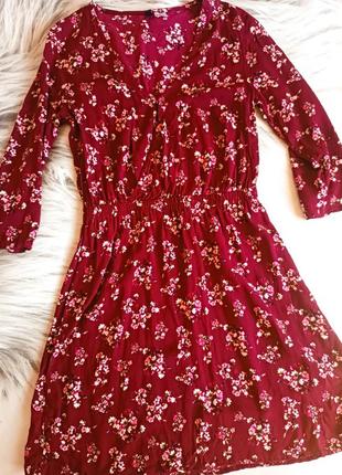Платье с цветочным принтом