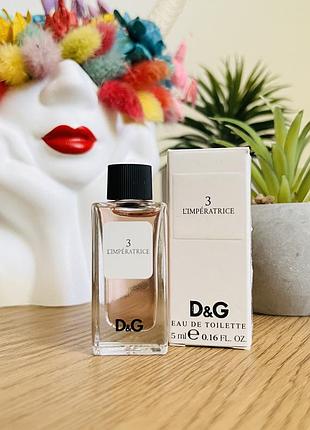 Оригінал мініатюра парфум туалетна вода dolce & gabbana l`imperatrice