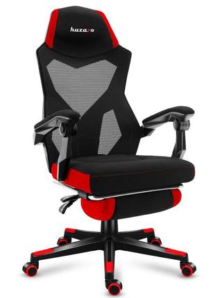 Комп'ютерне крісло для геймера huzaro combat 3.0 carbon grey-mesh2 фото