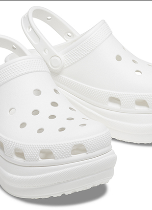 Crocs клоги сабо на платформе women´s classic bae clog platform white