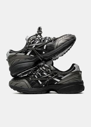 Кроссовки asics tiger gel-1090 x anderson bell black silver черные женские / мужские