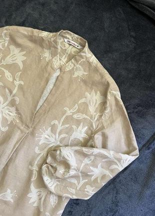 Рубашка из льна zara
