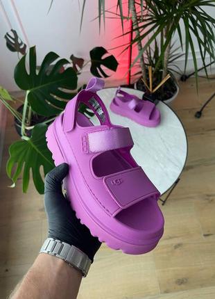 Топ! сандалі ugg goldenglow sandals purple violet, босоніжки угг