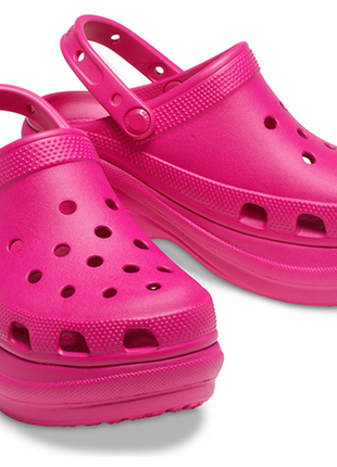 Crocs клоги сабо на платформе women´s classic bae clog platform candy pink