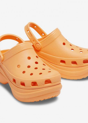 Crocs клоги сабо на платформе women´s classic bae clog platform orange