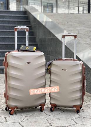 Ударопрочный wings большой чемодан дорожный l на колесах польша 110 литров