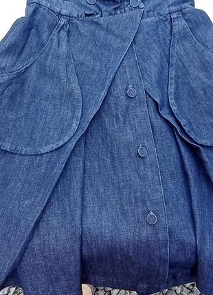 Юбка джинсовая клеш guess jeans, 28 8