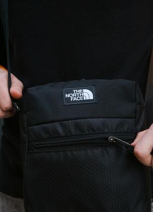 Барсетка the north face чорна сумка tnf чоловіча2 фото