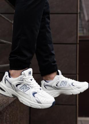 Кроссовки мужские new balance белые повседневные легкие кроссы нью беланс спортивная мужская летняя обувь