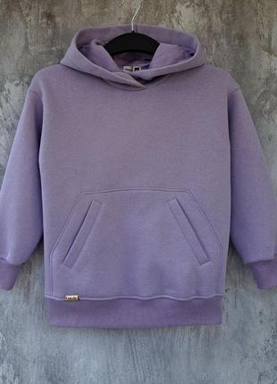 Худи кофта трикотажная на флисе для девочек, фабричное качество suzie, замеры в описании