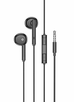 Навушники borofone bm82 art music digital earphones with mic black