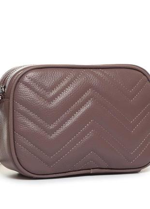 Жіноча міні сумка клатч з м'якої натуральної шкіри alex rai жіноча міська сумка крос-боди фіолетовий2 фото